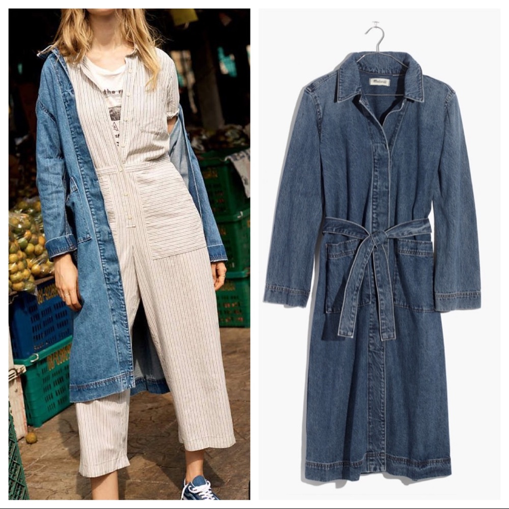 Madewell Blue Jean Jacket Coat